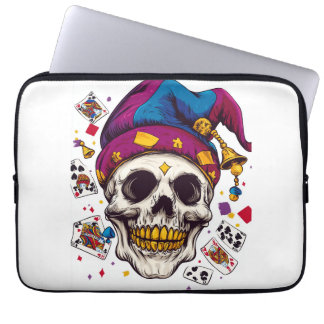 Jester Skull Trickster Laptop Sleeve