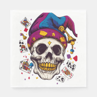 Jester Skull Trickster Napkins