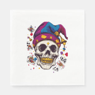 Jester Skull Trickster Napkins