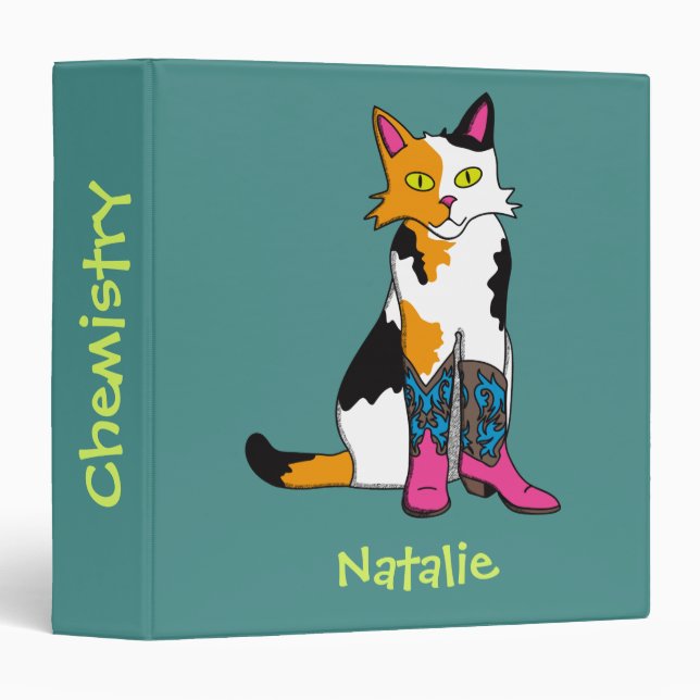 Jester the cat  binder (Front/Spine)