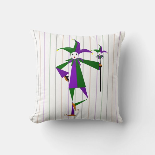 Jester Throw Pillow (Front)