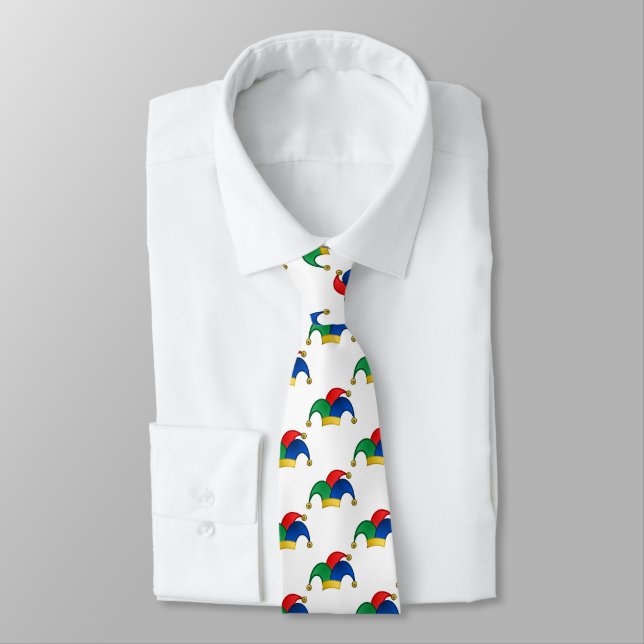 Jesters Hat April Fool's Day Neck Tie (Tied)