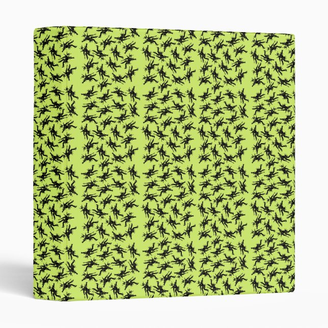Jesters Lime 3 Ring Binder (Front/Spine)