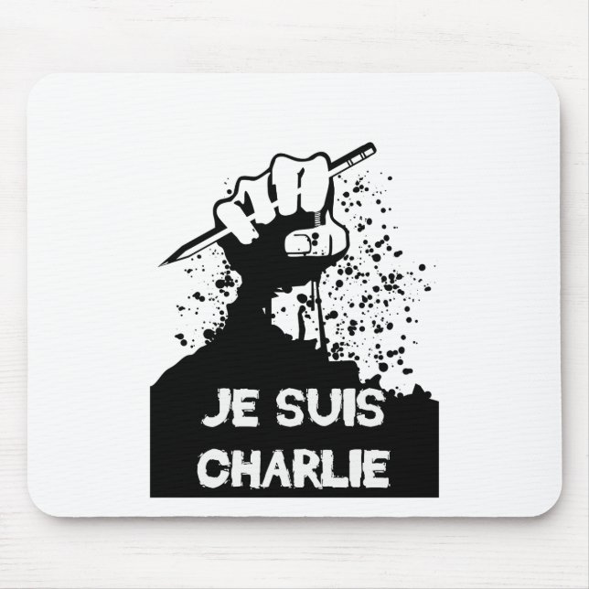 Jesuis Charlie (Zombie Edition) Mouse Pad (Front)