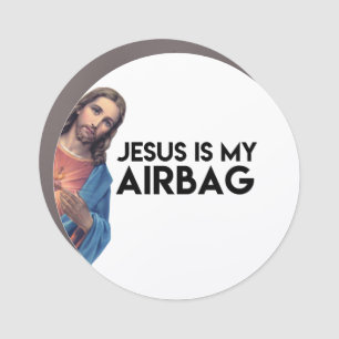 Jesuis is my Airbag Car Magnet