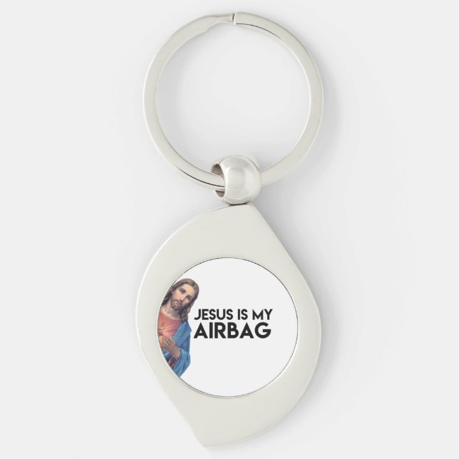 Jesuis is my Airbag Keychain (Front)