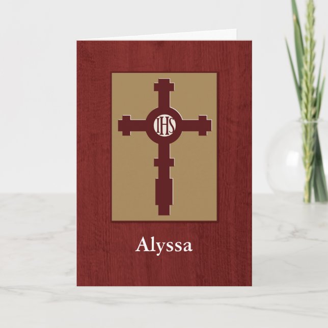 Jesuit Honor Society Induction Congratulations, Cu Card (Front)