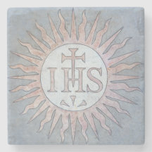 Jesuit IHS Christogram Stone