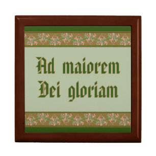 Jesuit Motto by St Ignatius Loyola (BK 50; Latin) Gift Box