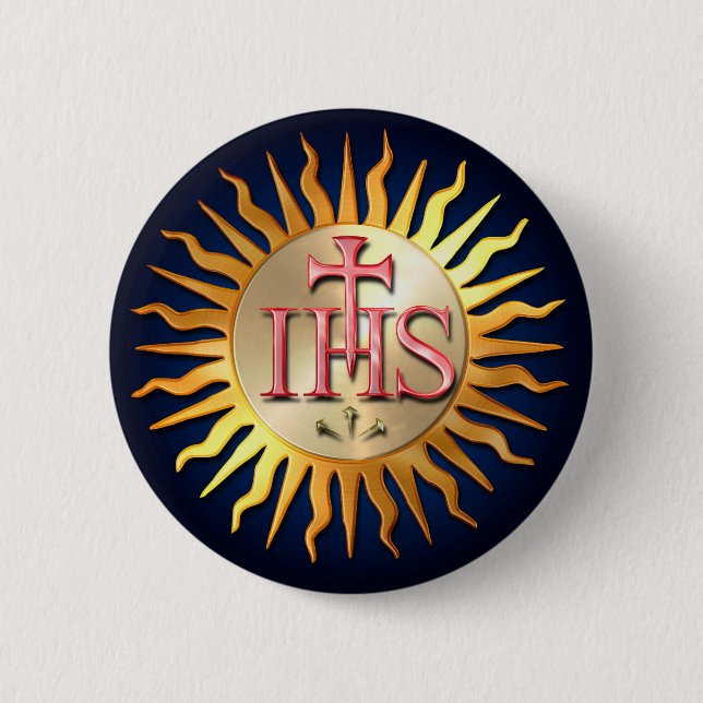 Jesuit Seal Pinback Button (Front)