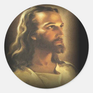 Jesus (1) classic round sticker