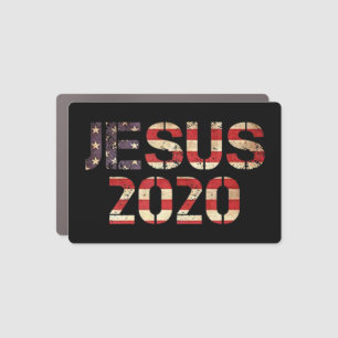 Jesus 2020 Christian Election Year President God B Car Magnet