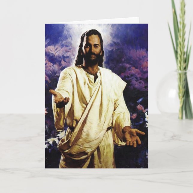 Jesus 2 Greeting card (Front)
