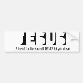 Jesus a friend for life bumper sticker