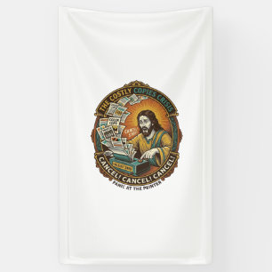 Jesus Accidental 100 Color Copies Printer Mistake  Banner