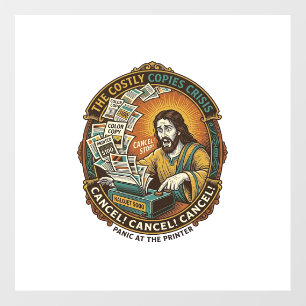 Jesus Accidental 100 Color Copies Printer Mistake  Floor Decals