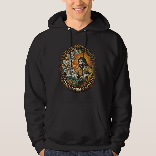Jesus Accidental 100 Color Copies Printer Mistake  Hoodie (Front)