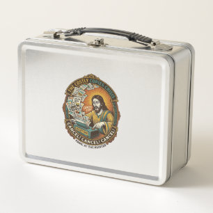 Jesus Accidental 100 Color Copies Printer Mistake Metal Lunch Box