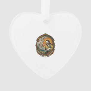 Jesus Accidental 100 Color Copies Printer Mistake Ornament