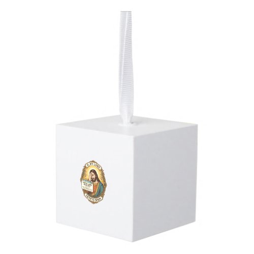 Jesus Added Spam Crypto Group Chat Annoyance Humor Cube Ornament