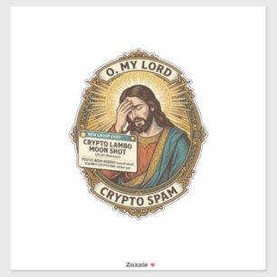 Jesus Added Spam Crypto Group Chat Annoyance Humor Sticker