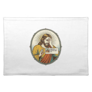Jesus Added To Story Instead Direct Message Social Cloth Placemat