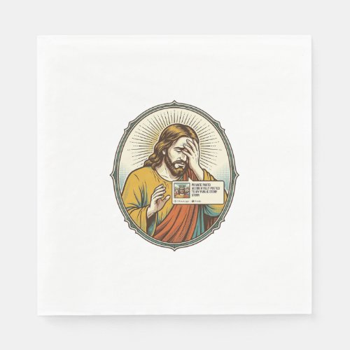 Jesus Added To Story Instead Direct Message Social Napkins