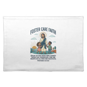 Jesus Adoption Foster Care Graphic Tee Christian A Cloth Placemat