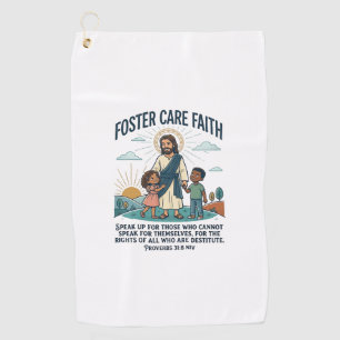 Jesus Adoption Foster Care Graphic Tee Christian A Golf Towel
