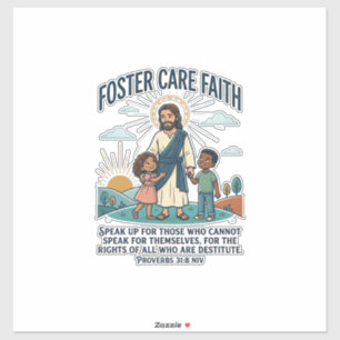 Jesus Adoption Foster Care Graphic Tee Christian A Sticker