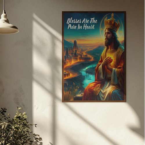Jesus Adorned With a Majestic Crown Poster