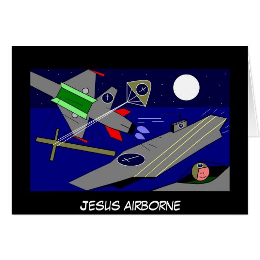 Jesus Airborne Cards (Front Horizontal)