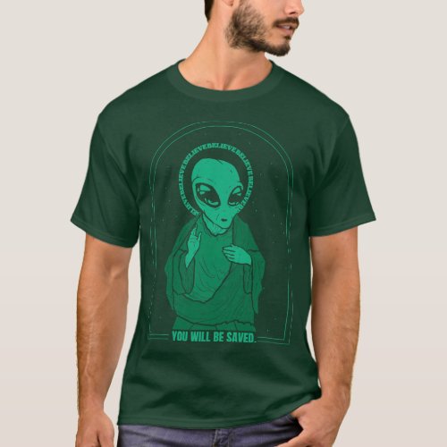 Jesus Alien T_Shirt