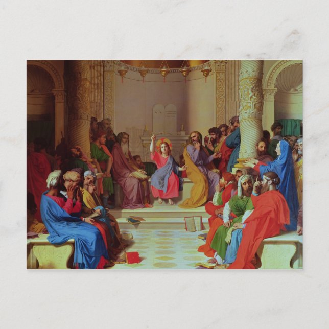 Jesus Among the Doctors, 1862 Postcard (Front)