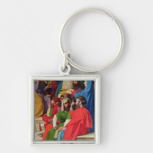 Jesus Among the Doctors Keychain