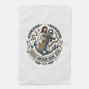 Jesus Anchor Hope Seal Jesus Anchor Hope Seal Chri Garden Flag