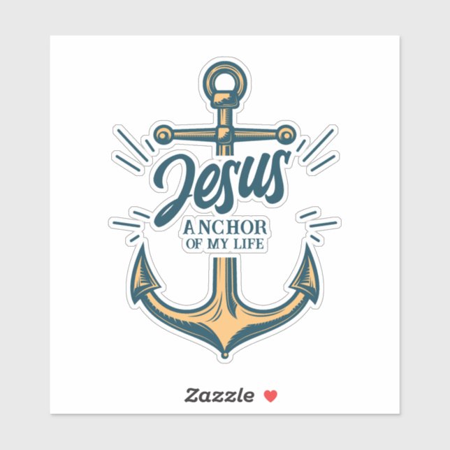 Jesus Anchor of my life Sticker (Sheet)