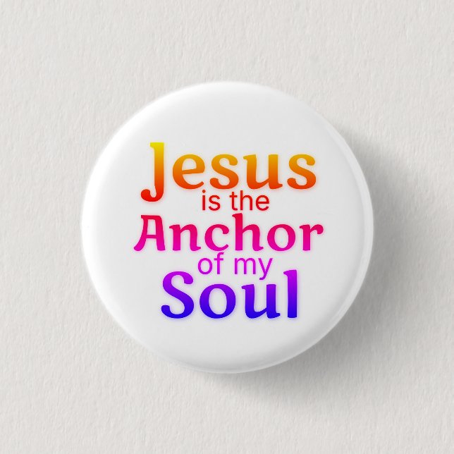 Jesus Anchor Soul Blutooth Button (Front)
