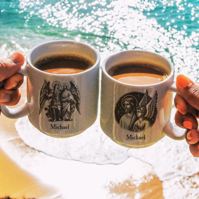 Jesus And Archangel Religious Christian  Coffee Mug (Creator Uploaded)
