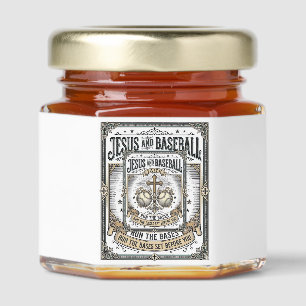 Jesus and Baseball Vintage Christian Honey Jar Favors