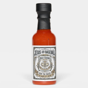 Jesus and Baseball Vintage Christian Hot Sauces