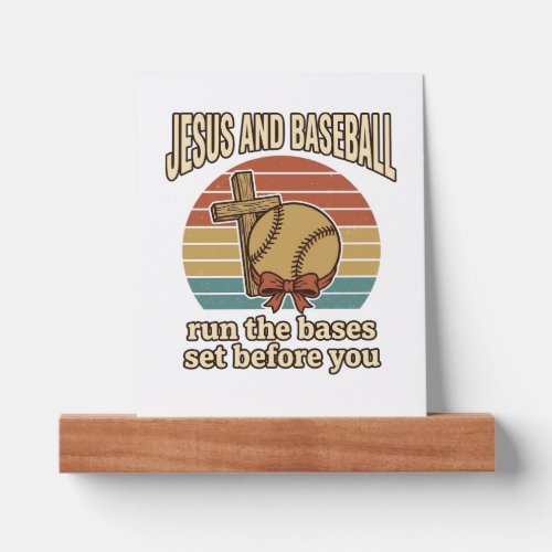 Jesus and Baseball Vintage Christian Shirt Picture Ledge