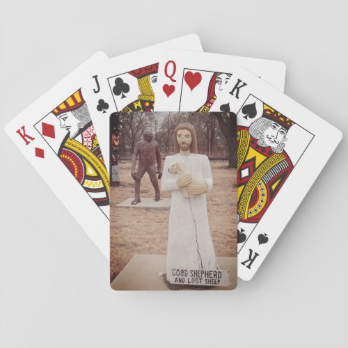 Jesus and Bigfoot Poker Cards