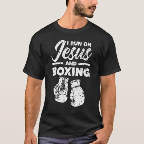 Jesus And Boxing Christian Professional Boxer Spor T_Shirt