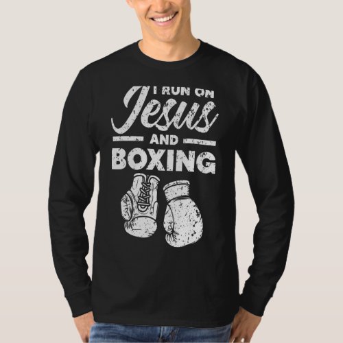 Jesus And Boxing Christian Professional Boxer Spor T_Shirt