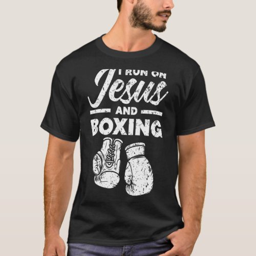 Jesus And Boxing Christian Professional Boxer Spor T_Shirt