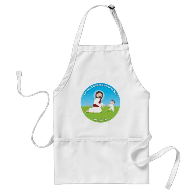 Jesus and Child Adult Apron (Front)
