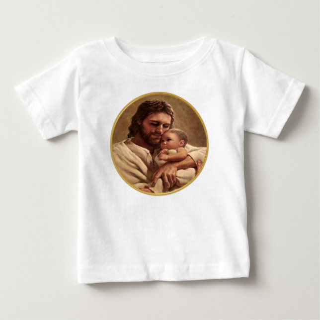 Jesus and child baby T-Shirt (Front)