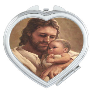 Jesus and child compact mirror