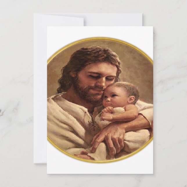Jesus and child holiday card (Front)